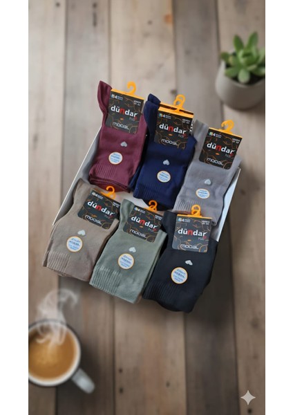 Unisex Modal Soket Çorap, Asorti, 12'li Kutu modelleri