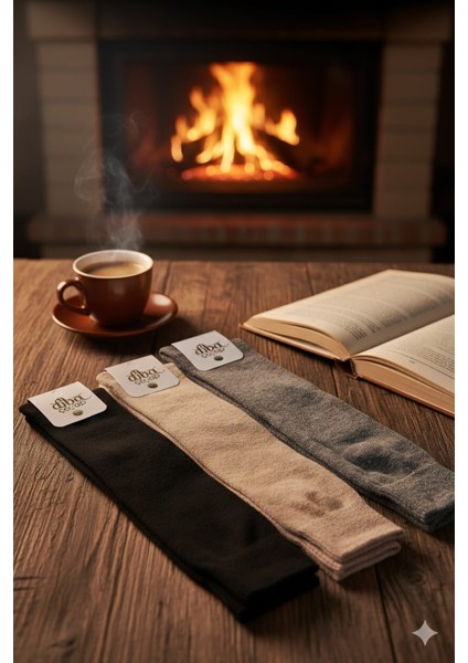 Yün Dizaltı Çorap 3 Lü Setler 36-41 Numara fiyatları