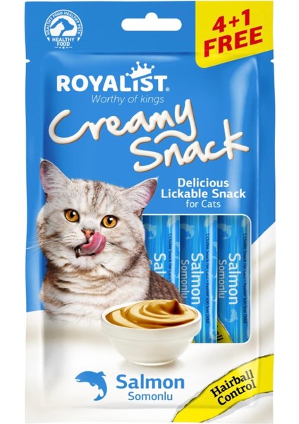 Creamy Snack – Kedi Ödül Maması 5 +Somonlu (Hairball Control) fiyatları