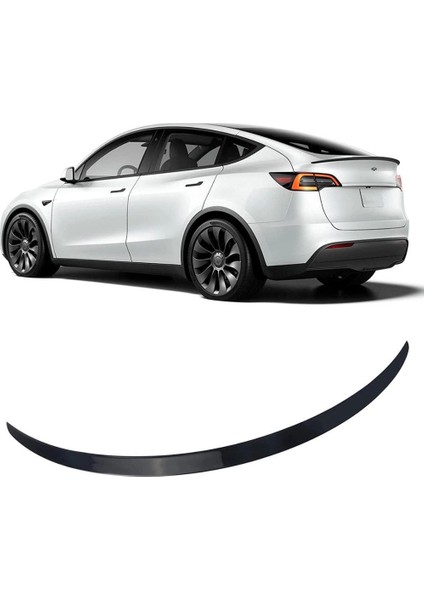 Tesla Model Y Bagaj Üstü Piano Black Spoiler