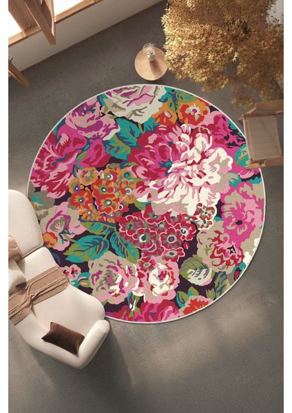 Yeni Desen Yıkanabilir Kaymaz Tabanlı Bohem Tarz Dijital Baskı Salon Halısı, Yumuşak Dokulu Lüks Halı Modeli ve 50 x 50 Çok Renkli Renk Yuvarlak Halı fiyatları