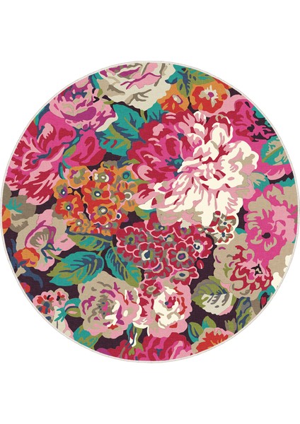 Yeni Desen Yıkanabilir Kaymaz Tabanlı Bohem Tarz Dijital Baskı Salon Halısı, Yumuşak Dokulu Lüks Halı Modeli ve 50 x 50 Çok Renkli Renk Yuvarlak Halı fırsatları