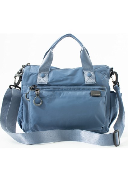 Sanmorris Kadın 4 Bölmeli Paraşüt Kumaş Ayarlanabilir Çapraz Askılı El ve Omuz Çantası