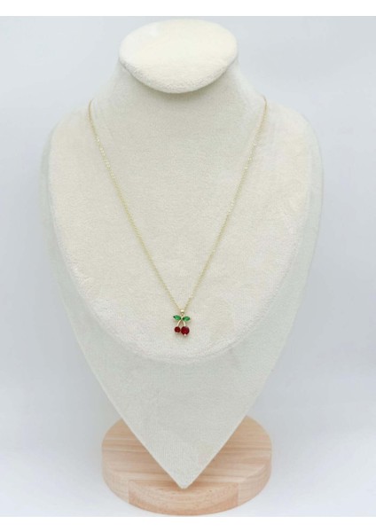 Kiraz Model Çelik Kadın /çocuk Kolye