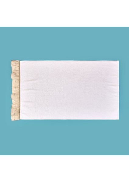 Soft Green Culture Twin Papatya Desenli Yüz Havlusu - Ekru - 50X90 cm fiyatları