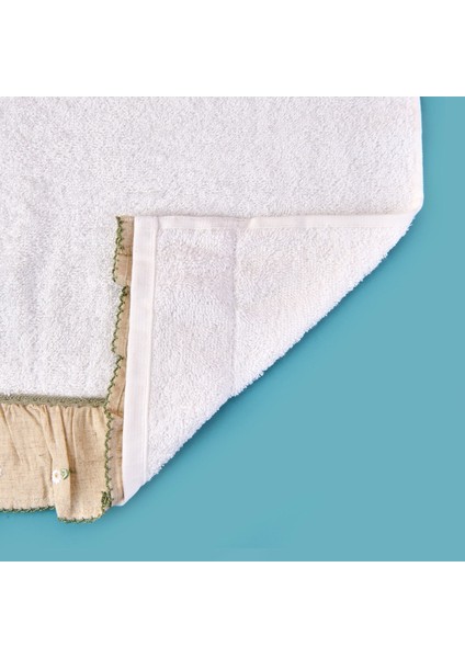 Soft Green Culture Twin Papatya Desenli Yüz Havlusu - Ekru - 50X90 cm modelleri