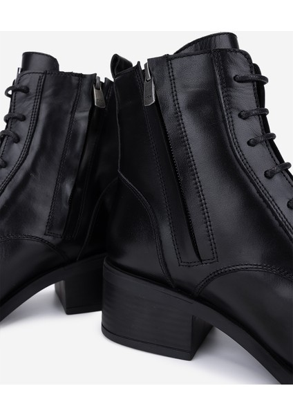 Kadın Hakiki Deri Siyah Topuklu Bot 33 5010-1 Bn Bot SK25-26 Sıyah Dr indirimleri