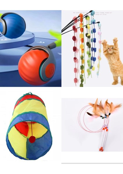 Kedi Oyuncakları Seti 4' Lü