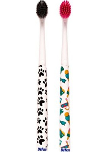 2 Adet Difaş 2'li Diş Fırçası Stil
