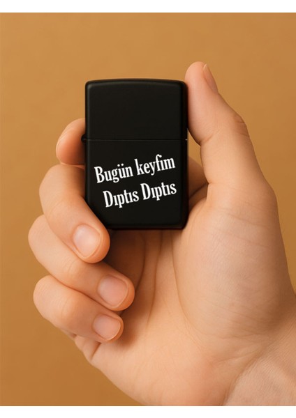 Özel Tasarım Şık ve Dayanıklı Uv Desenli Baskılı Benzinli Metal Çakmak Dıp Tıs