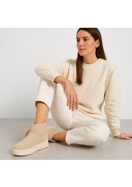 Kadın Bot Içi Kürklü Süet Ug Model Eva Taban Bot