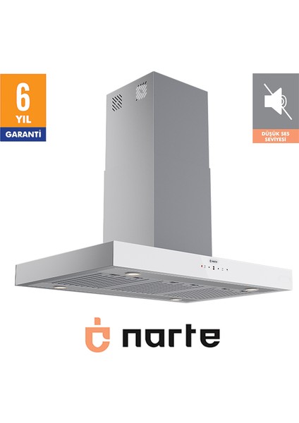 -HI30190W 90 cm Beyaz Ada Tipi Davlumbaz -6 Yıl Garantili -Yüksek Performans modelleri