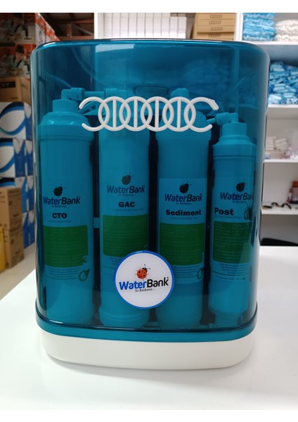 Waterbank 12 Litre Çelik Tanklı 5 Aşamalı Pompalı Pompasız Kırmızı Mavi Turkuaz Renk Tercihi Su Arıtmacihazı