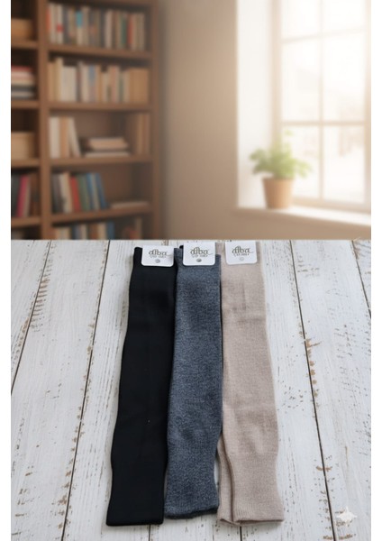 Yün Dizüstü Bayan Çorap 3 Lü Setler 36-41 Numara fiyatları