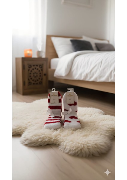 2 'li Pelüş Ev /uyku Çorabı Numara: 36-38