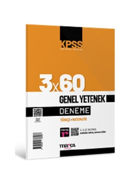 2025 Kpss Genel Yetenek 3X60 Deneme Sınavı
