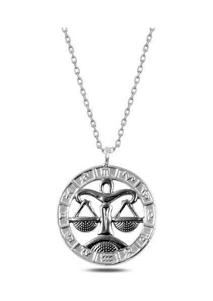 ​​​Gümüş Terazi Burcu Kolye