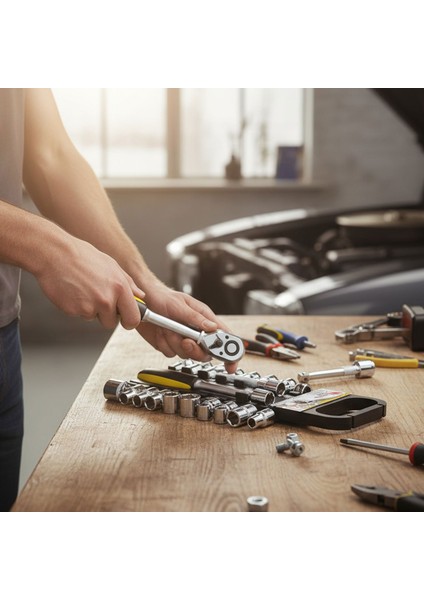 Profesyonel 1/2" Lokma Anahtar Seti 20 Parça Profesyonel Çok Amaçlı Tamir Bakım Lokma Takımı modelleri