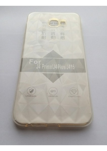 ESLIFETECH26AKSESUAR Samsung Galaxy J4 Prime/j4 PLUS/J415 Uyumlu Şeffaf Diamond Prizma Kılıf-Şeffaf fiyatları
