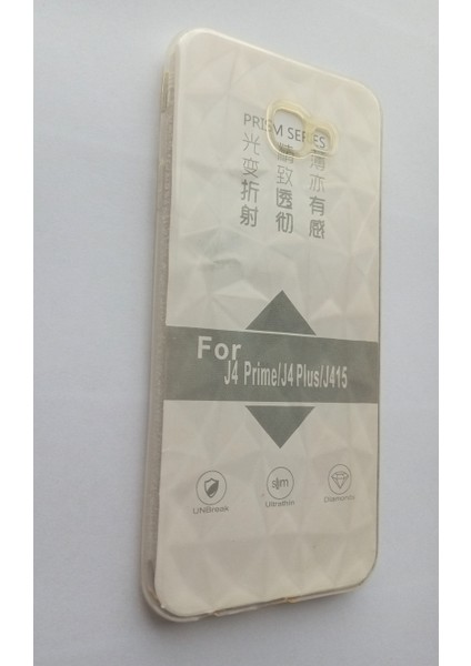 ESLIFETECH26AKSESUAR Samsung Galaxy J4 Prime/j4 PLUS/J415 Uyumlu Şeffaf Diamond Prizma Kılıf-Şeffaf modelleri