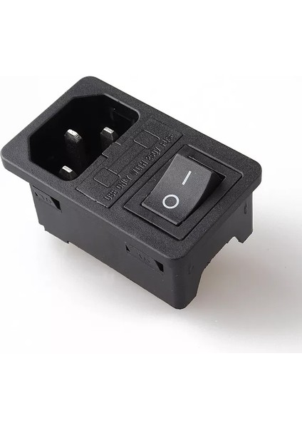 MR-214A Power Soket Erkek Anahtarlı + Fuseli Kulaksız