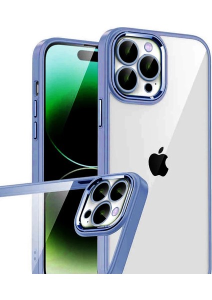 Xmpdby Newface Apple Iphone 15 Pro Max Razer Lensli Silikon - Açık Mavi fiyatları