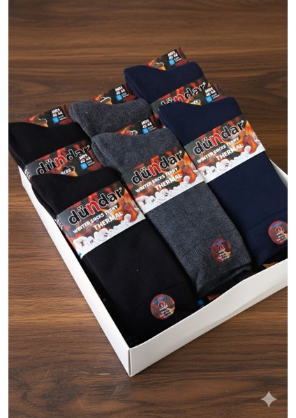 Dündar Havlu Thermal Erkek Soket Çorap, Asorti, 12 Adet Fiyatıdır