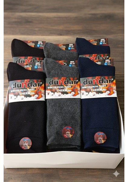 Dündar Havlu Thermal Erkek Soket Çorap, Asorti, 12 Adet Fiyatıdır fiyatları