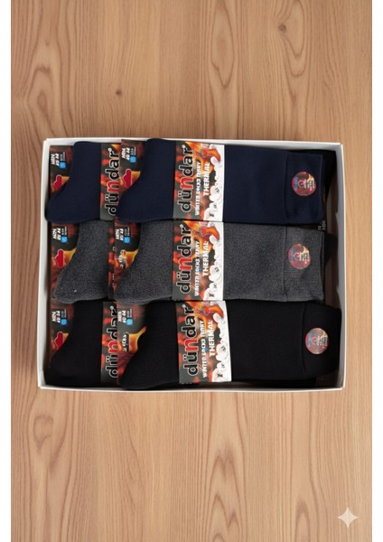 Dündar Havlu Thermal Erkek Soket Çorap, Asorti, 12 Adet Fiyatıdır modelleri