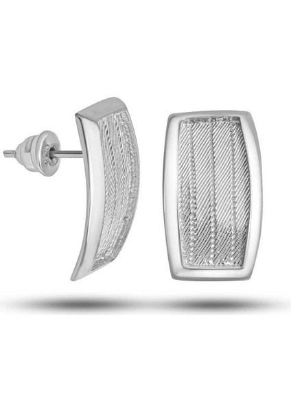 Gümüş Trabzon Hasır Kadın Küpe