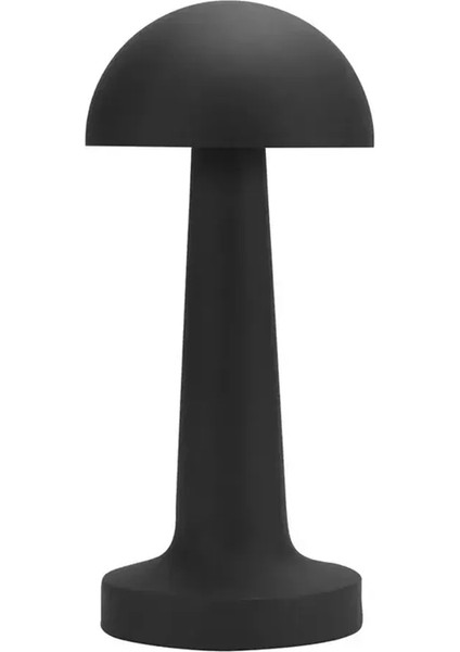 Mantar Model Retro Masa Lambası Siyah Dimmerli Şarjlı Dekoratif Masaüstü Dekoratif Mantar Lamba indirimleri