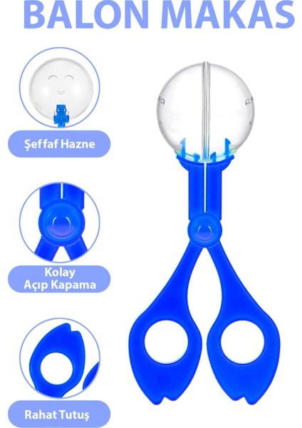 Çocuklar Için Balon Makas | Aktarma Makası | Lacivert modelleri