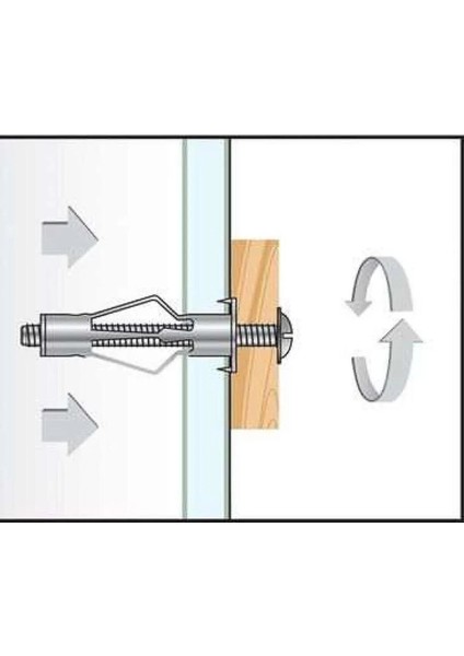 Çelik Alçıpan Boşluk Dübel Tuğla Paraşüt Duvar Bims Tuğla 4X38 Metal 5 Adet fırsatları