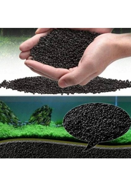 Premium Siyah Akvaryum Kumu 1-3 mm 10 kg - Bitkili Akvaryumlara Uygun fiyatları