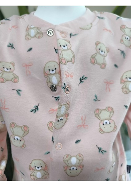 Kız-Erkek Bebek- Çocuk Pijama Takımı %100 Pamuk Uzun Kollu Önü Çıtçıtlı Mevsimlik fırsatları