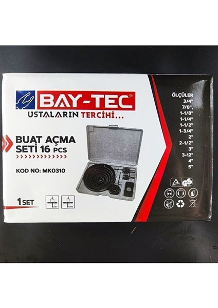 Profesyonel 16 Parça Panç Seti Kartonpiyer Sunta Alçıpan Delici Testere Takımı Kartonpiyer modelleri