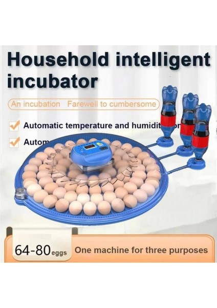 80 Yumurta Kapasiteli Otomatik Çiftlik Kuluçka Makinesi : Yumurta, Bıldırcın, Civciv ve Kanatlılar Için Mz-80 ( Lisinya )