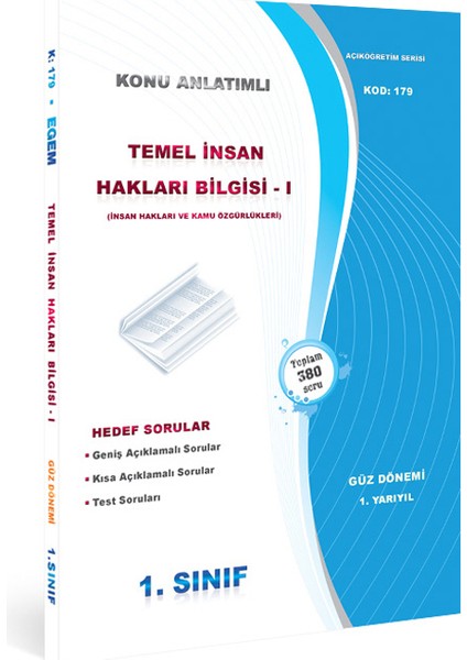 Aöf 1. Sınıf Temel Insan Hakları Bilgisi I Güz Dönemi Konu Anlatımlı Soru Bankası