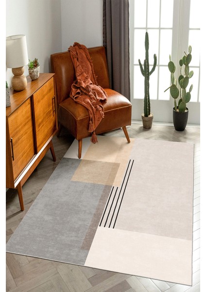 Yeni Desen Yıkanabilir Kaymaz Tabanlı Bohem Tarz Dijital Baskı Salon Halısı, Yumuşak Dokulu Lüks Halı Modeli ve 40 x 60 Bej Renk Dikdörtgen Halı modelleri
