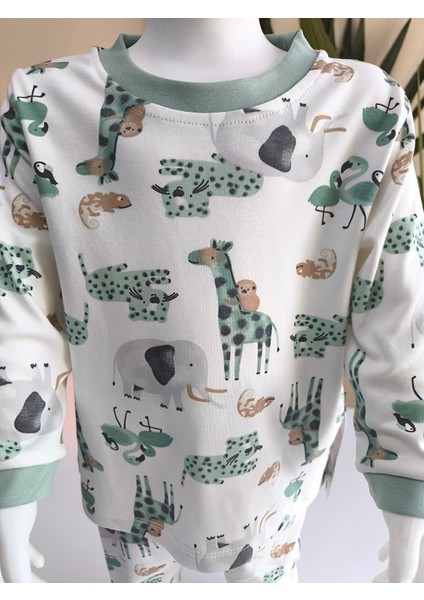 Kız-Erkek Bebek- Çocuk Pijama Takımı %100 Pamuk Uzun Kollu Yuvarlak Yaka Mevsimlik modelleri