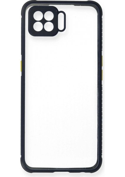 Oppo Reno 4 Lite Kılıf Miami Şeffaf Silikon - Lacivert fiyatları