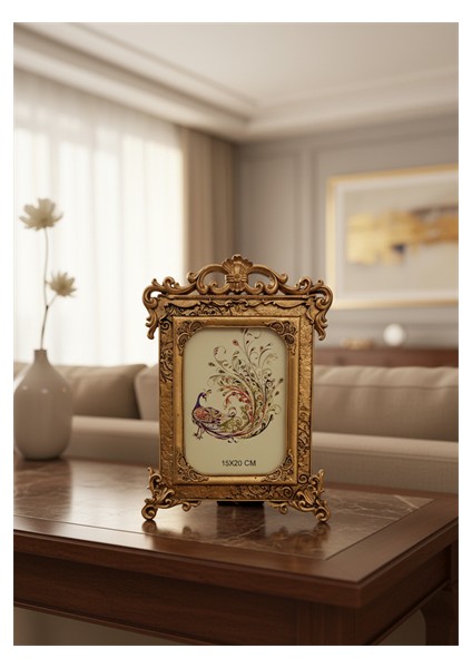 Şık Klasik Hediyelik Nostalji Gold Çerçeve