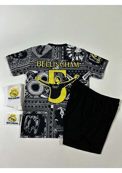 R.e.a.l M.a.d.r.i.d 2024/25 Sezon Jude Bellingham Özel Konsept Çocuk Forması 4'lü (Armalı-Pre Match) modelleri