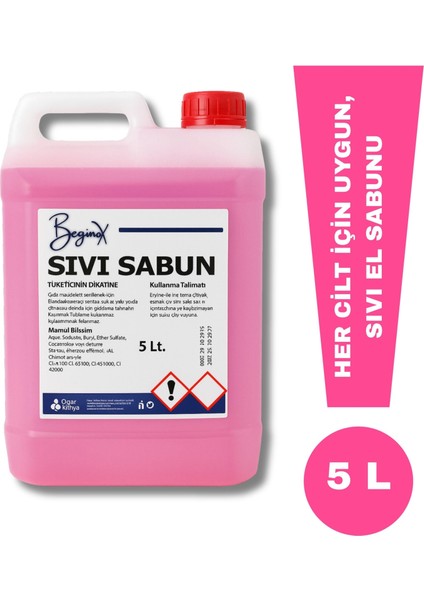 Sıvı Sabun 5 Litre – Yumuşak Dokunuş, Kalıcı Ferahlık (4’lü Avantaj Paket) fiyatları
