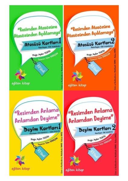 Resimli Atasözleri -Deyimler Kartları 1 -2 Set