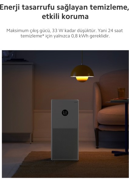 Hepa Filtreli Yüksek Hassasiyetli Hava Temizleyici | Anında Daha Yüksek Yaşam Kalitesi | 43M2 modelleri