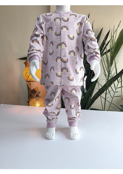 Kız-Erkek Bebek- Çocuk Pijama Takımı %100 Pamuk Uzun Kollu Önü Çıtçıtlı Mevsimlik fiyatları
