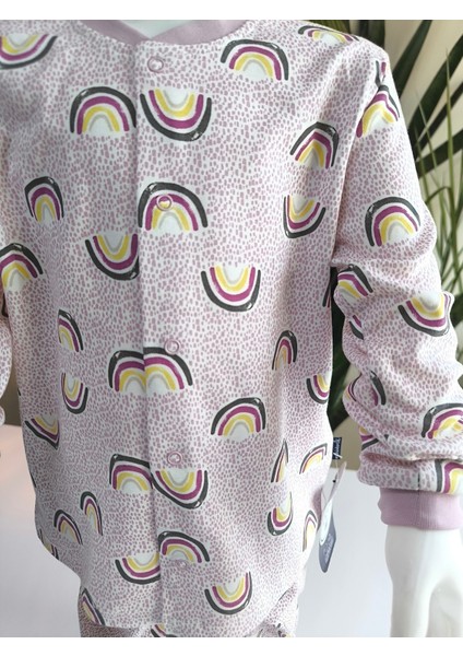 Kız-Erkek Bebek- Çocuk Pijama Takımı %100 Pamuk Uzun Kollu Önü Çıtçıtlı Mevsimlik modelleri