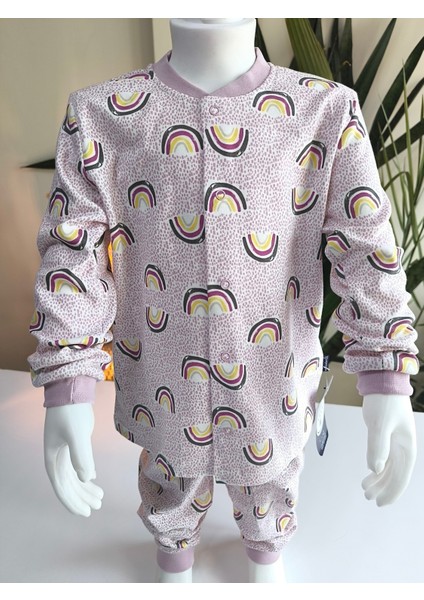 Kız-Erkek Bebek- Çocuk Pijama Takımı %100 Pamuk Uzun Kollu Önü Çıtçıtlı Mevsimlik indirimleri