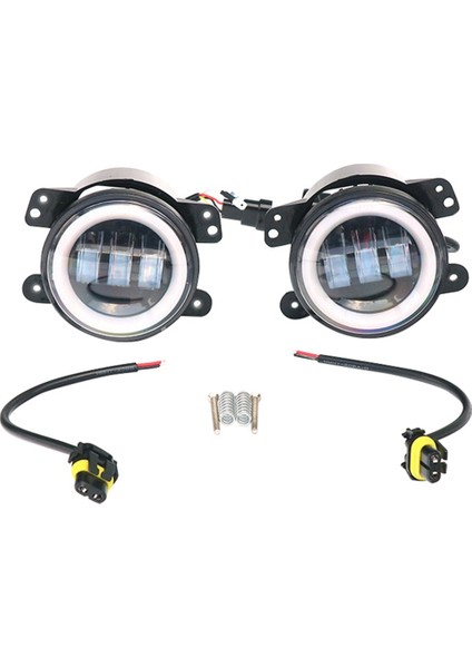 Land Rover Range Rover Discovery Için Sis Farları Montajı 4 Lr2 2010-2016 Angel Göz Başı Işığı LED Gündüz Koşu Işığı (Yurt Dışından)